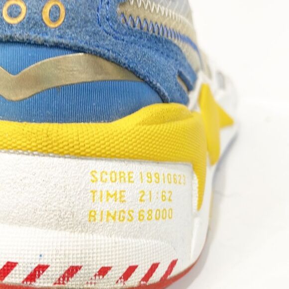 Puma RS-X3 Sonic The Hedgehog Yellow White Blue Kids Sneakers Sz 6.5C - Picture 7 of 12
